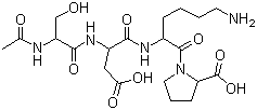structure of CAS# 127103-11-1, Acetyl-serinyl-aspartyl-lysinyl-proline