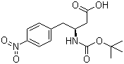 structure of CAS# 127106-71-2, Boc-(S)-3-氨基-4-(4-硝基苯基)丁酸