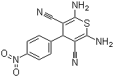 CAS # 127118-57-4, 2,6-Diamino-4-(4-nitrophenyl)-4H-thiopyran-3,5-dicarbonitrile