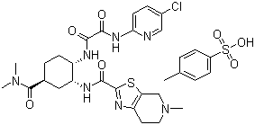 structure of CAS# 127285-08-9, 伊多塞班对甲苯磺酸盐
