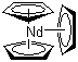 structure of CAS# 1273-98-9, Tricyclopentadienylneodymium