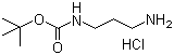 structure of CAS# 127346-48-9, N-叔丁氧羰基-1,3-丙二胺盐酸盐