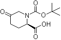 structure of CAS# 1273565-12-0, (R)-1-(叔丁氧羰基)-5-氧代哌啶-2-羧酸