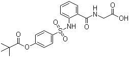 structure of CAS# 127373-66-4, 西维来司他