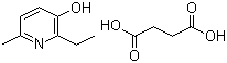structure of CAS# 127464-43-1, Butanedioic acid 2-ethyl-6-methyl-3-pyridinol (1:1)