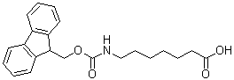 structure of CAS# 127582-76-7, 7-[N-(芴甲氧羰基)氨基]庚酸