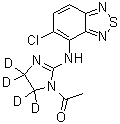 CAS 登录号：1276602-33-5, N-乙酰基替扎尼定-d<sub>4</sub>