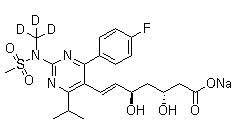 CAS # 1279031-70-7, Rosuvastatin-d<sub>3</sub>