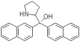 structure of CAS# 127986-84-9, (S)-(-)-alpha,alpha-二(2-萘基)-2-吡咯烷甲醇