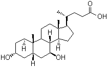 structure of CAS# 128-13-2, Ursodeoxycholic acid