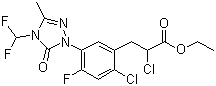 structure of CAS# 128639-02-1, Carfentrazone-ethyl