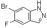structure of CAS# 1286734-85-7, 6-溴-5-氟-1H-吲唑