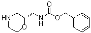 structure of CAS# 1286768-73-7, N-[(2R)-2-Morpholinylmethyl]carbamic acid phenylmethyl ester