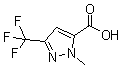 structure of CAS# 128694-63-3, 1-甲基-3-(三氟甲基)-1H-吡唑-5-羧酸