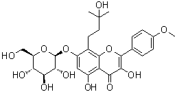 structure of CAS# 128988-55-6, 茂藿苷 A