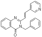 structure of CAS# 1290541-46-6, 3-苄基-2-[(1E)-2-(3-吡啶基)乙烯基]-4(3H)-喹唑啉酮