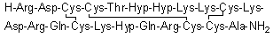 CAS # 129129-65-3, Geographutoxin I, L-Arginyl-L-alpha-aspartyl-L-cysteinyl-L-cysteinyl-L-threonyl-(4R)-4-hydroxy-L-prolyl-(4R)-4-hydroxy-L-prolyl-L-lysyl-L-lysyl-L-cysteinyl-L-lysyl-L-alpha-aspartyl-L-arginyl-L-glutaminyl-L-cysteinyl-L-lysyl-(4R)-4-hydroxy-L-prolyl-L-glutaminyl-L-arginyl-L-cysteinyl-L-cysteinyl-L-alaninamide cyclic (3→15),(4→20),(10→21)-tris(disulfide)
