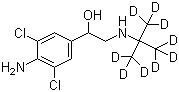 CAS # 129138-58-5, Clenbuterol-D9