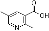 structure of CAS# 129477-22-1, 2,5-二甲基-3-吡啶羧酸