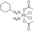 structure of CAS# 129580-63-8, 顺式-二氯-反式-二乙酸-氨-环己胺合铂