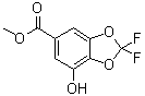structure of CAS# 1298047-57-0, 2,2-二氟-7-羟基-1,3-苯并二恶茂-5-羧酸甲酯