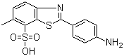 structure of CAS# 130-17-6, 2-(4-氨基苯基)-6-甲基苯并噻唑-7-磺酸