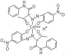 CAS # 13011-62-6, Solvent Orange 45, 2-[(2-Hydroxy-5-nitrophenyl)azo]-3-oxo-N-phenylbutanamide cobalt complex (2:1), Hydrogen bis[2,3-dioxobutyranilide 2-[(2-hydroxy-5-nitrophenyl)hydrazonato(2-)]]cobaltate(III)