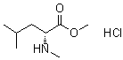 structure of CAS# 130115-50-3, N-甲基-D-亮氨酸甲酯盐酸盐