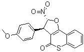 CAS # 1301241-12-2, (2R,3R)-rel-2,3-Dihydro-3-(4-methoxyphenyl)-2-nitro-4H-[1]benzothiopyrano[4,3-b]furan-4-one