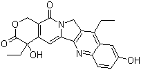 CAS # 130144-34-2 (110714-48-2), 7-Ethyl-10-hydroxycamptothecin, 4,11-Diethyl-4,9-dihydroxy-1H-pyrano[3',4':6,7]indolizino[1,2-b]quinoline-3,14(4H,12H)-dione