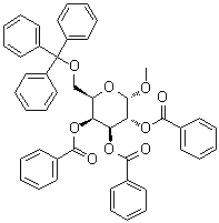 CAS 登录号：130163-39-2, 甲基 6-O-(三苯基甲基)-alpha-D-吡喃半乳糖苷三苯甲酸酯