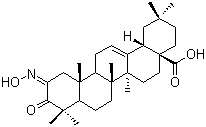 CAS # 130216-67-0, 2-(Hydroxyimino)-3-oxo-olean-12-en-28-oic acid