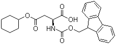 structure of CAS# 130304-80-2, Fmoc-L-aspartic acid 4-cyclohexyl ester
