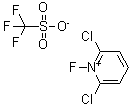 structure of CAS# 130433-68-0, 2,6-Dichloro-1-fluoropyridinium triflate