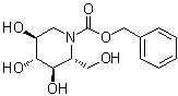 CAS # 130539-12-7, (2R,3R,4R,5S)-3,4,5-Trihydroxy-2-(hydroxymethyl)-1-piperidinecarboxylic acid phenylmethyl ester, N-(Benzyloxycarbonyl)-1,5-dideoxy-1,5-imino-D-glucitol, N-(Benzyloxycarbonyl)moranoline