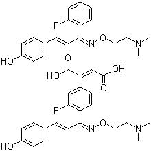 structure of CAS# 130580-02-8, Eplivanserin hemifumarate