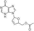 CAS # 130676-57-2, 2',3'-Didehydro-2',3'-dideoxy-5'-acetate inosine, 2',3'-Didehydro-2',3'-dideoxy-inosine 5'-acetate