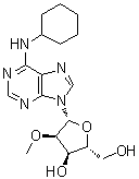 structure of CAS# 130714-47-5, N-环己基-2'-O-甲基腺苷