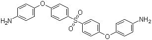 structure of CAS# 13080-89-2, 4,4'-双(4-氨基苯氧基)二苯砜