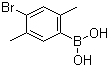 structure of CAS# 130870-00-7, 4-Bromo-2,5-dimethylphenylboronic acid