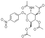 CAS 登录号：13089-23-1, 4-硝基苯基 2-(乙酰氨基)-2-脱氧-alpha-D-吡喃葡萄糖苷 3,4,6-三乙酸酯