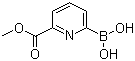 structure of CAS# 1310404-17-1, (6-(甲氧羰基)吡啶-2-基)硼酸