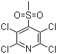 structure of CAS# 13108-52-6, 2,3,5,6-四氯-4-(甲磺酰)吡啶