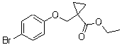 structure of CAS# 1311265-17-4, 1-[(4-溴苯氧基)甲基]环丙烷羧酸乙酯