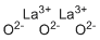 structure of CAS# 1312-81-8, Lanthanum oxide