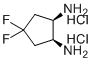 structure of CAS# 1312692-51-5, (1R,2S)-4,4-二氟环戊烷-1,2-二胺二盐酸盐