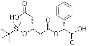 CAS # 131466-61-0, (3R)-3-[[(1,1-Dimethylethyl)dimethylsilyl]oxy]pentanedioic acid 1-[(R)-carboxyphenylmethyl] ester