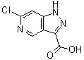 structure of CAS# 1314903-71-3, 6-Chloro-1H-pyrazolo[4,3-c]pyridine-3-carboxylic acid