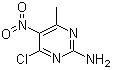 structure of CAS# 13162-24-8, 4-氯-6-甲基-5-硝基-2-嘧啶胺