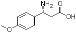 structure of CAS# 131690-57-8, (R)-3-氨基-3-(4-甲氧基苯基)丙酸